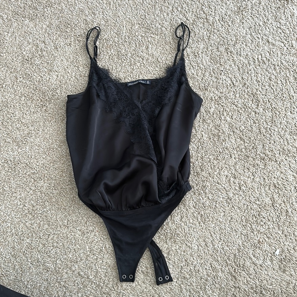 Abercrombie & Fitch Women’s Bodysuit with Lace Detail